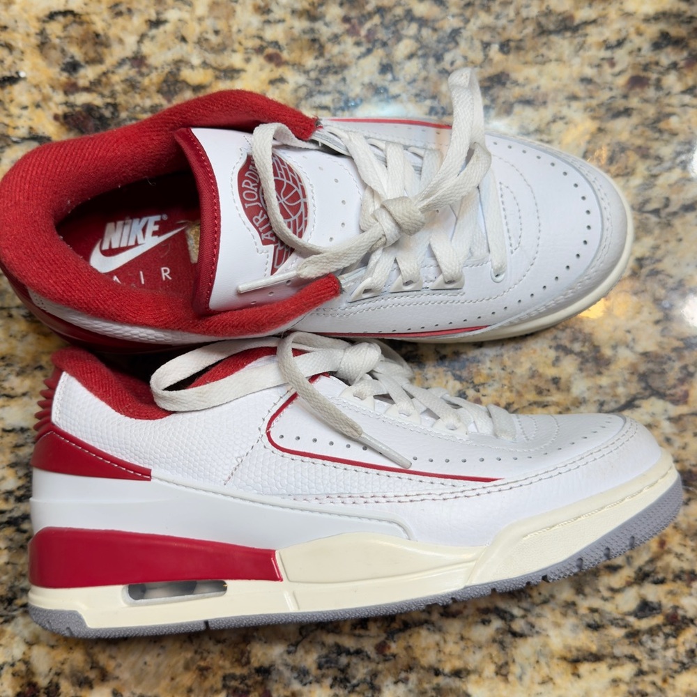 Nike Kids' Sneakers in White and Red